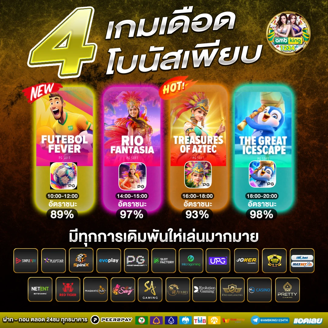 ฝากไม่มีขั้นต่ํา pg - แบนเนอร์โปรโมชั่น