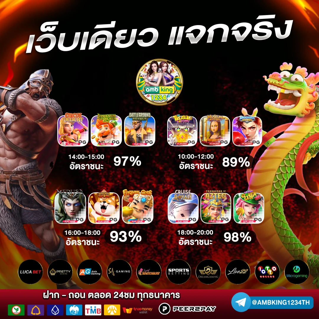 ค่ายเกมสล็อต pg - แบนเนอร์โปรโมชั่น